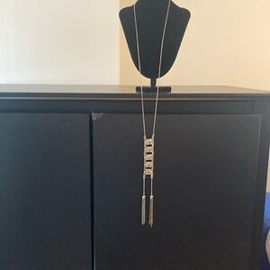 Macy's Elegant Metallic Tassel   Necklace